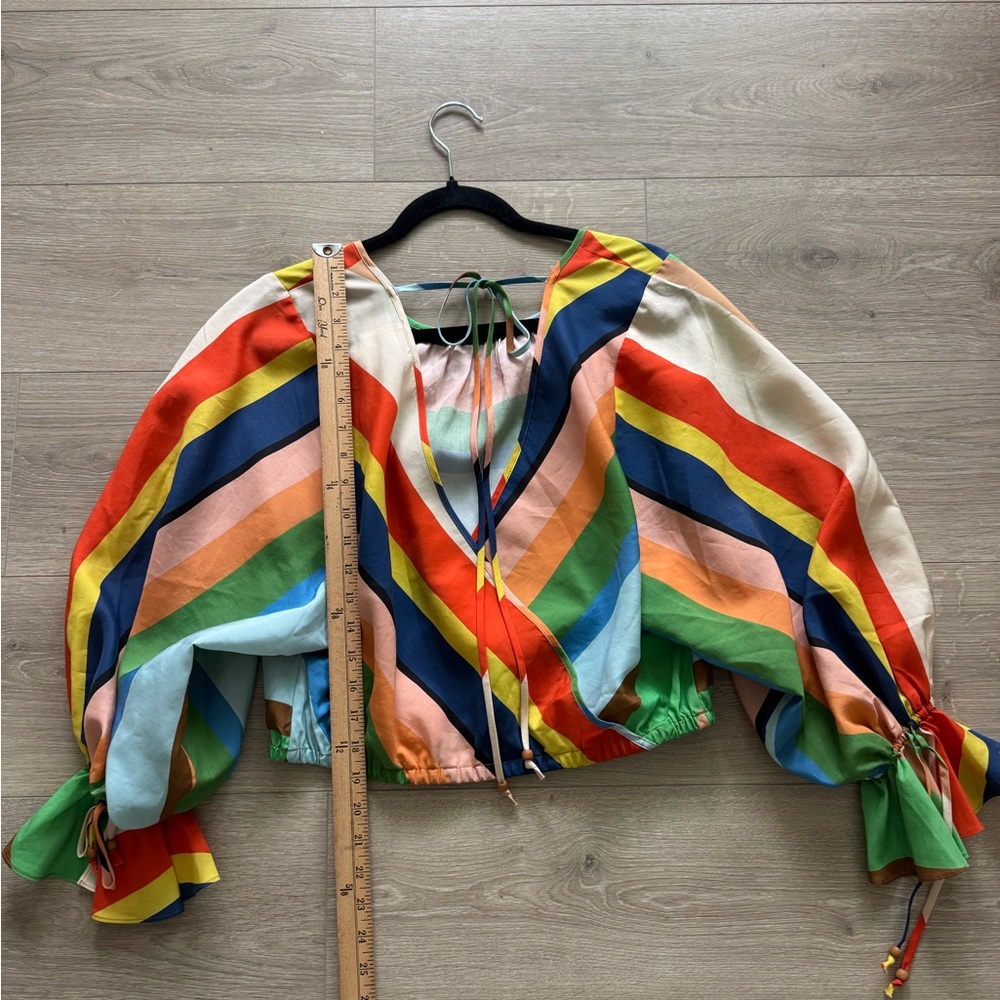 Hope for Flowers Colorful Striped Women's Top‎ Size Medium - Picture 10 of 15